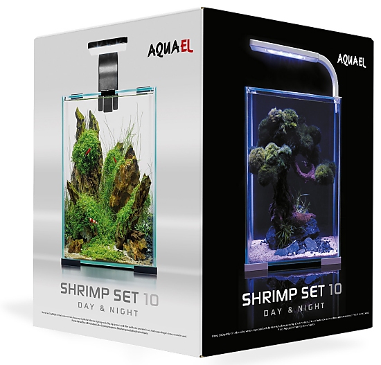 AQUAEL Shrimp Set Day & Night 10 - Nano Aquarium complete kit